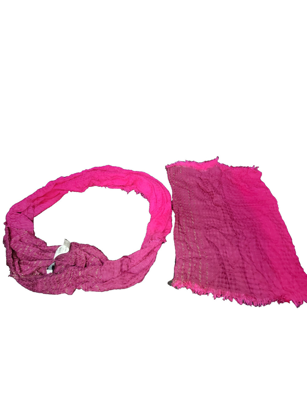 *Lot of 2*  INC International Concepts Infinity Scarf Ombre Waffle Loop Merlot